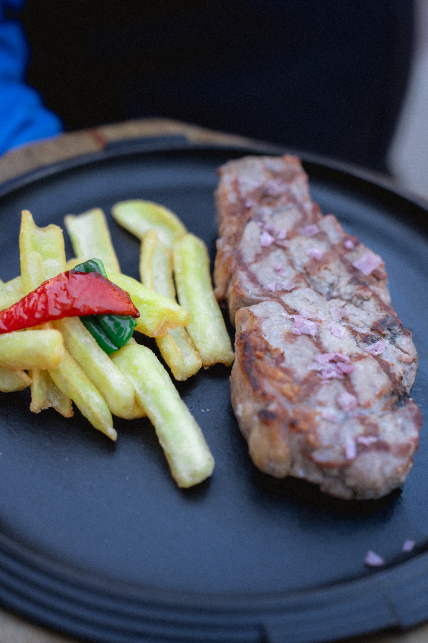 Entrecot a la brasa con verduras